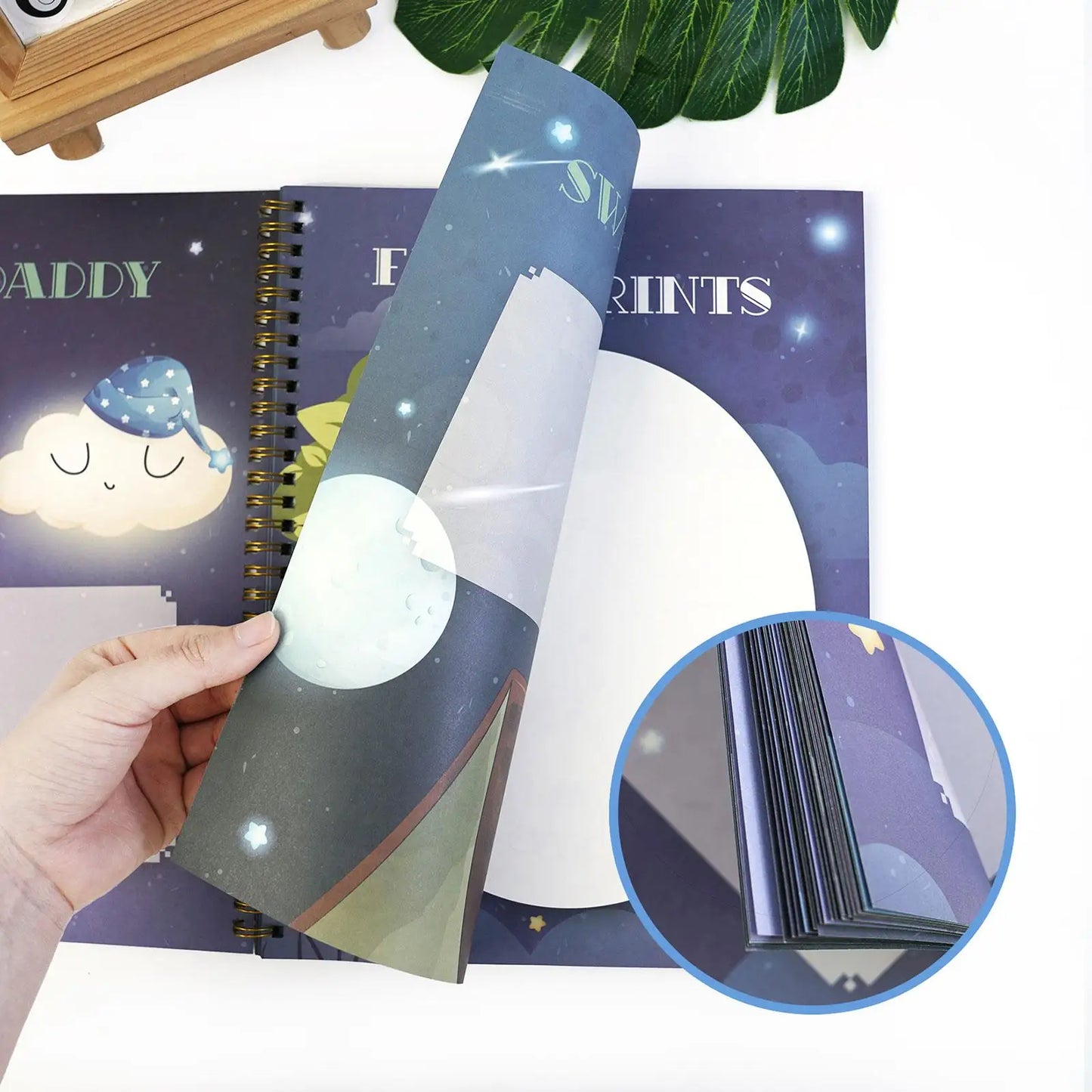 Baby Memory Book 40 Pages Baby Book Gender Neutral Photo Album Baby Shower Gift Minimalist Pregnancy Book Keepsake for Boy Girl