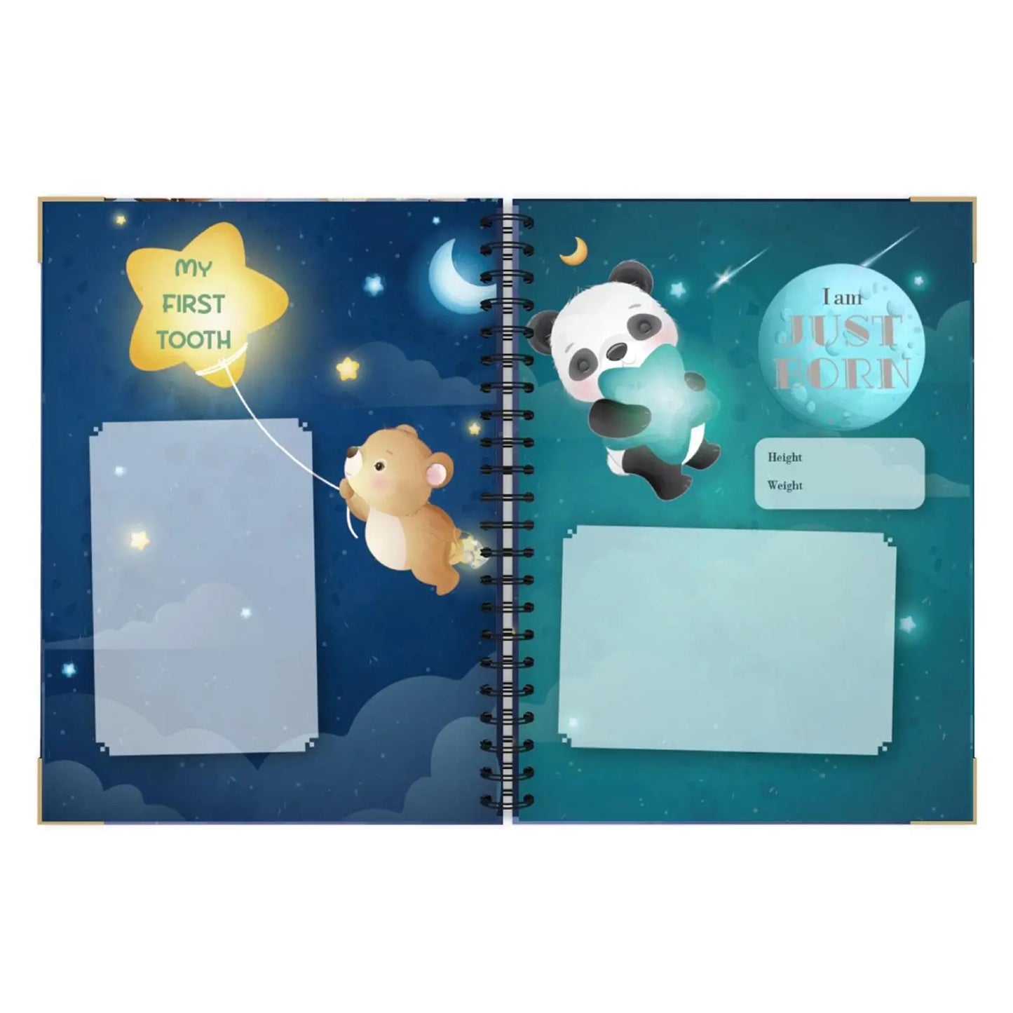 Baby Memory Book 40 Pages Baby Book Gender Neutral Photo Album Baby Shower Gift Minimalist Pregnancy Book Keepsake for Boy Girl