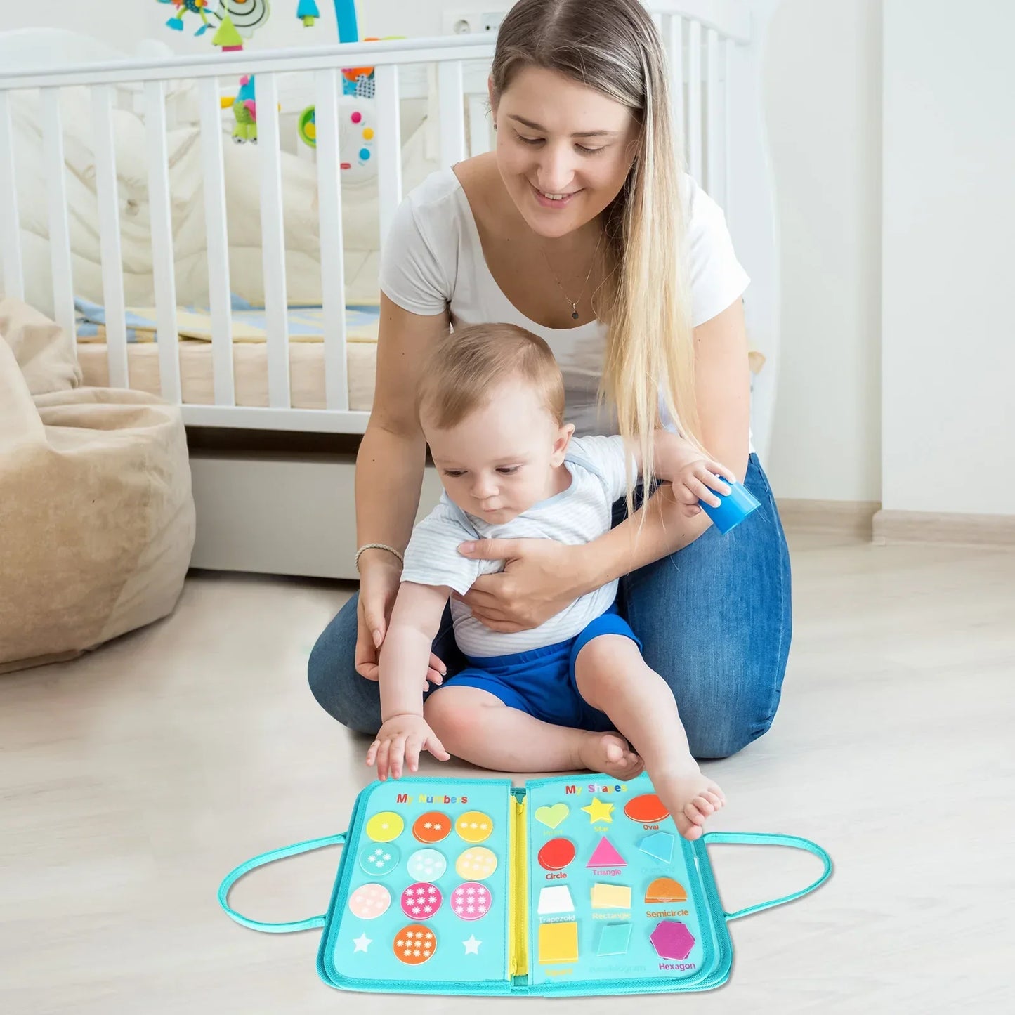 Baby Busy Board Sensory Toys Toddlers Felt Sensory Toy Preschool Learning Educational Travel Activities For Fine Motor Skills