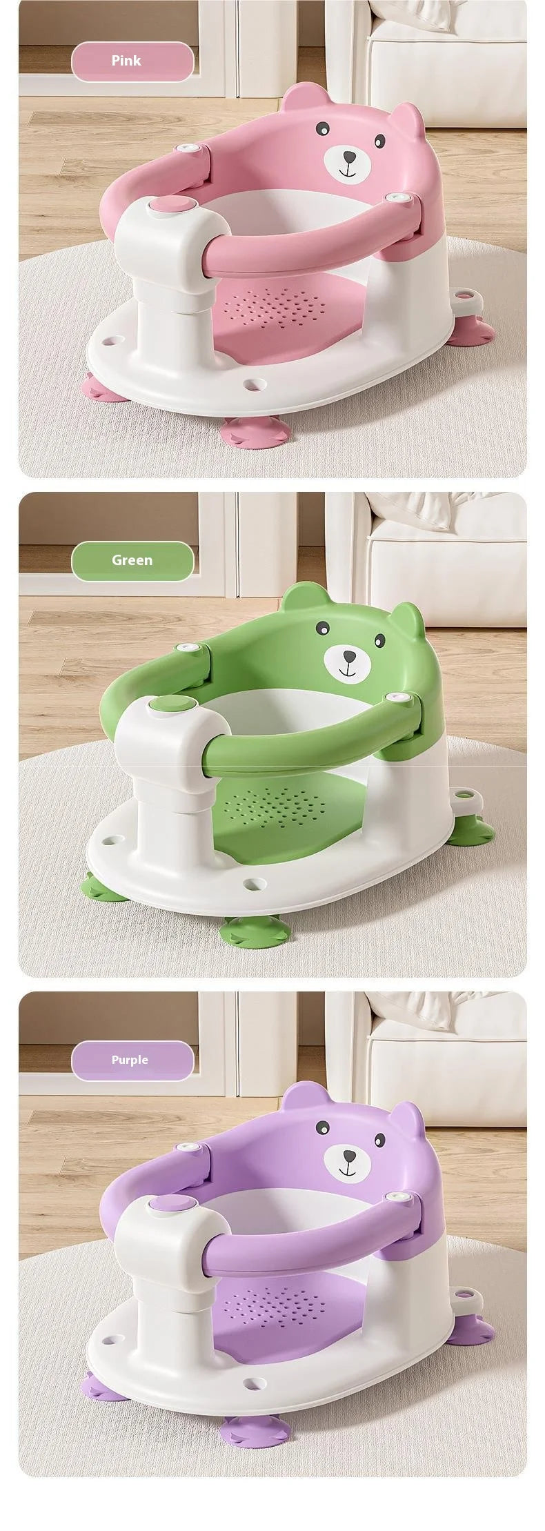 Baby Bathing Seats For Home Use Baby Bathing Artifact Lying On Newborn Bathtub Seats For Non-slip Bath Stool Bath Stool