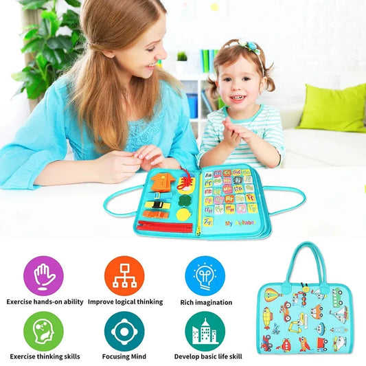 Baby Busy Board  Sensory Toys Toddlers Felt Sensory Toy Preschool Learning Educational Travel Activities For Fine Motor Skills